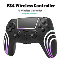 RGB Wireless Bluetooth PS4 Controller - Joystick Gamepad with Dual Vibration for PlayStation 4 PC Gaming Video Game Console