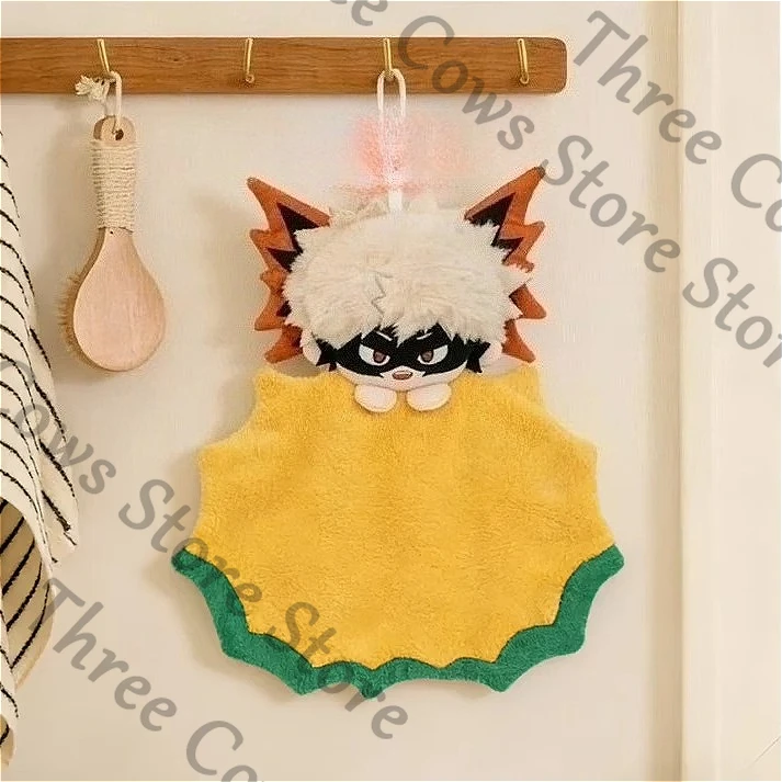 

Genuine Anime My Hero Academia Bakugou Katsuki Cosplay Cartoon Hanging Hand Towel Accessories Ambitus Ornament Mascot Xmas Gift