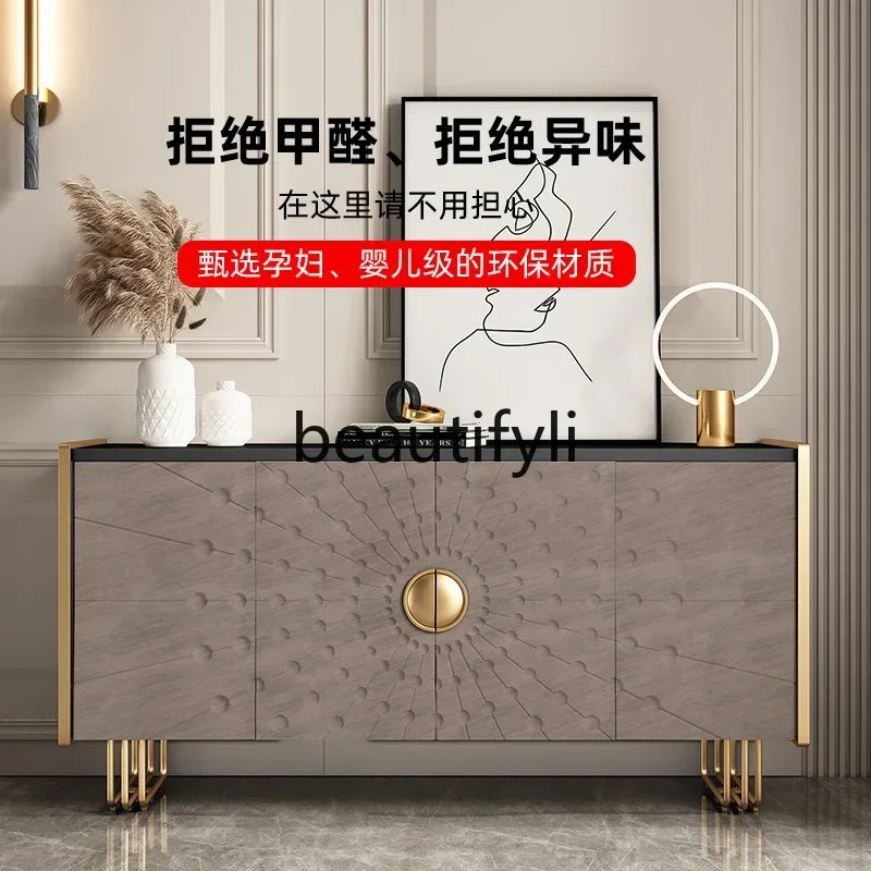 

NQ09Italian light luxury porch cabinets, home decoration cabinets, foyer partitions, modern villa dining side cabinets