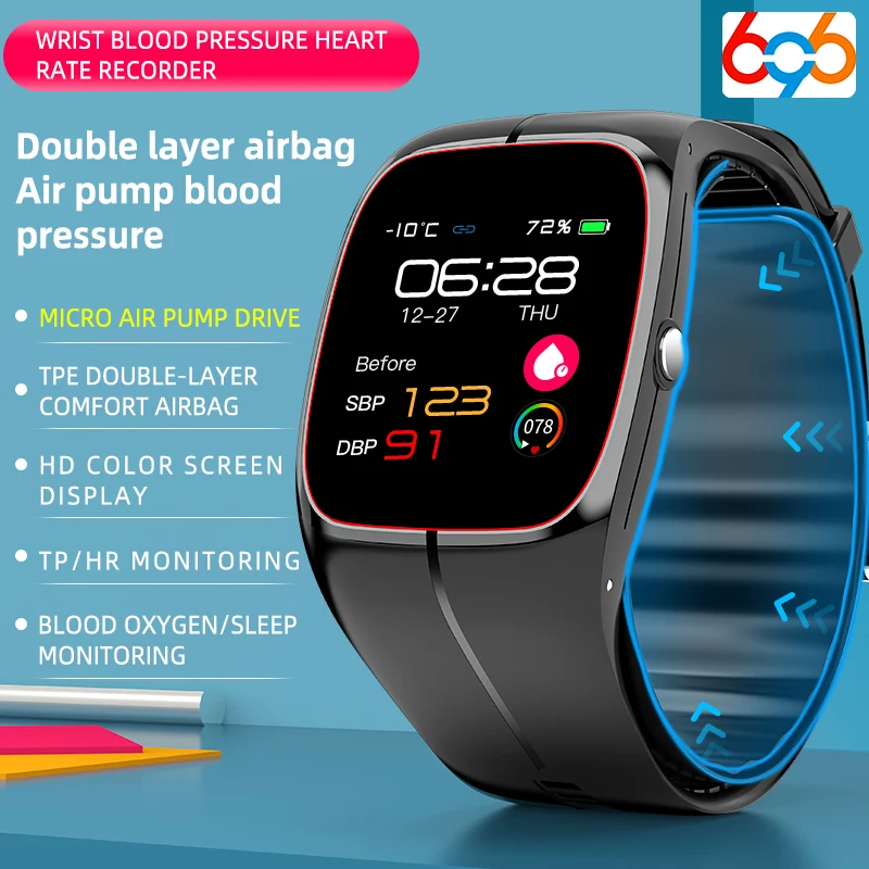 Salud presión arterial oxígeno en sangre temperatura corporal Monitor de ritmo cardíaco hombres mujeres Smartwatch impermeable dormir deporte relojes inteligentes