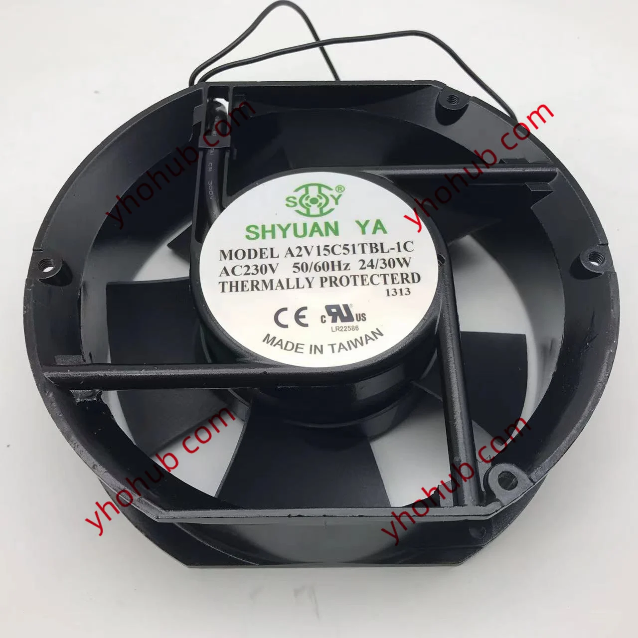 

SHYUAN YA A2V15C51TBL-1C AC 230V 30W 172x151x51mm Server Cooling Fan