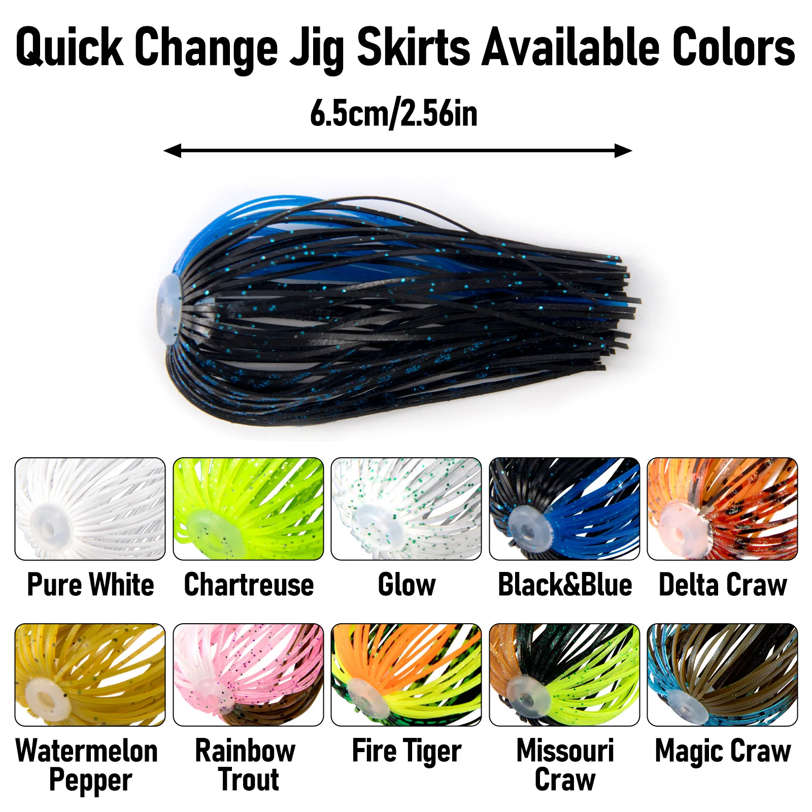 Faldas de silicona para Spinnerbait y Buzzbait – Recambio rápido - imagen 4