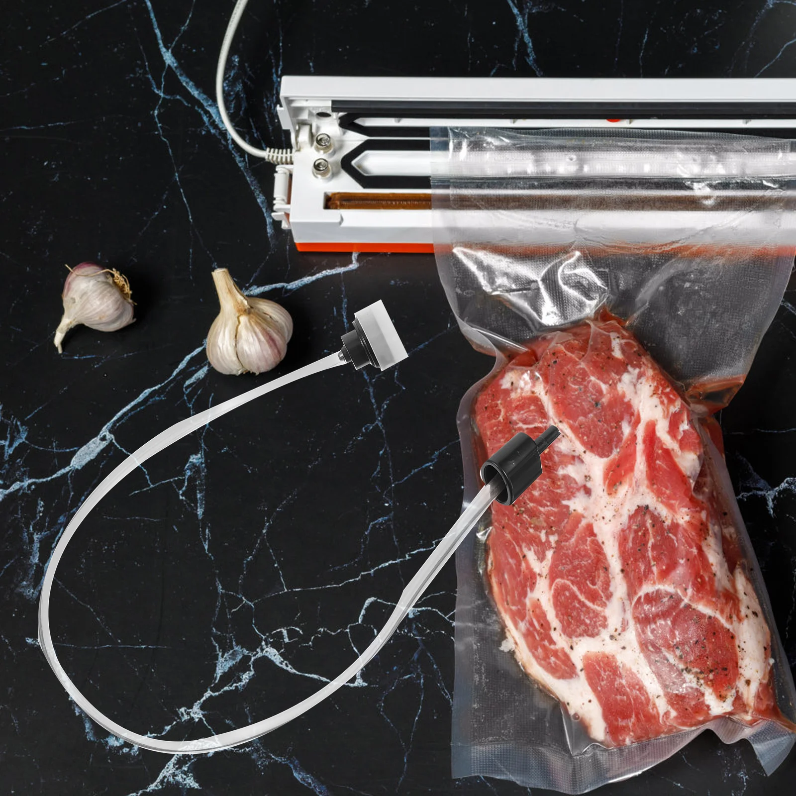 Vacuum Packaging Sealing Machine External Extraction Hose Special Hole Type Tube Link Storage Pipe Sealer