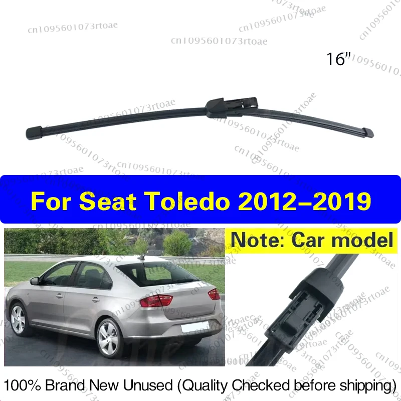 

16" Rear Wiper Blade For Seat Toledo 2012 2013 2014 2015 2016 2017 2018 2019 Windshield Windscreen Clean Tailgate Window Wiper
