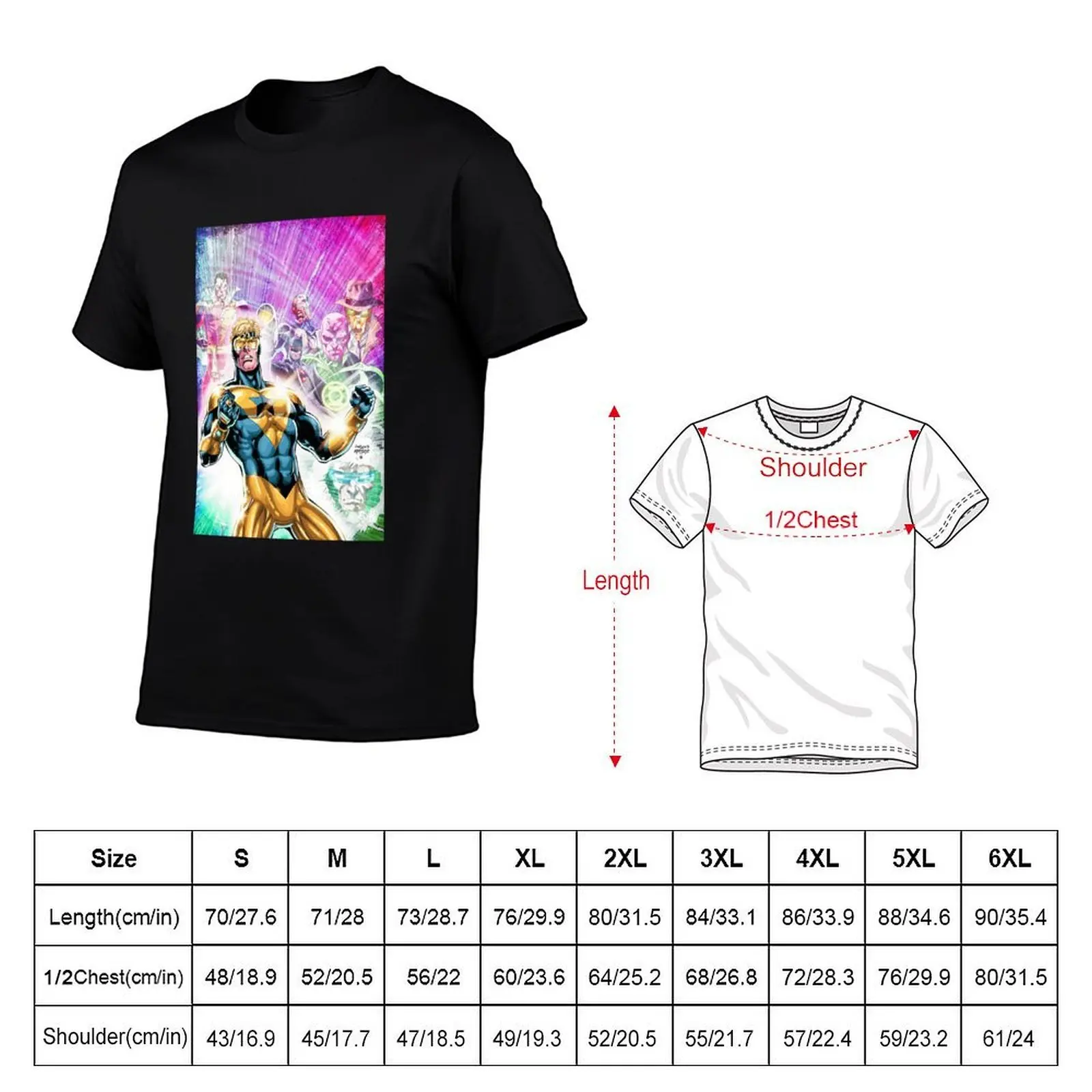 Booster Gold T-Shirt anime tshirt graphic t shirts for man man t shirt cotton T-shirt