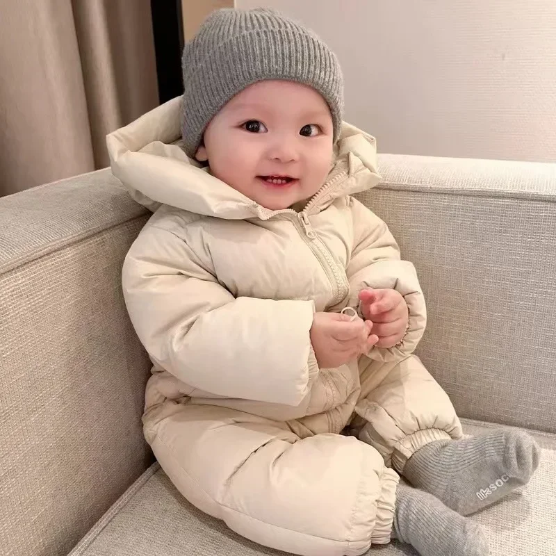 Newborns Baby Rompers Overall Outwears Jumpsuits Winter Coats Warm Kids Boys Costume Babie Girl Clothing Children Clothes Autume