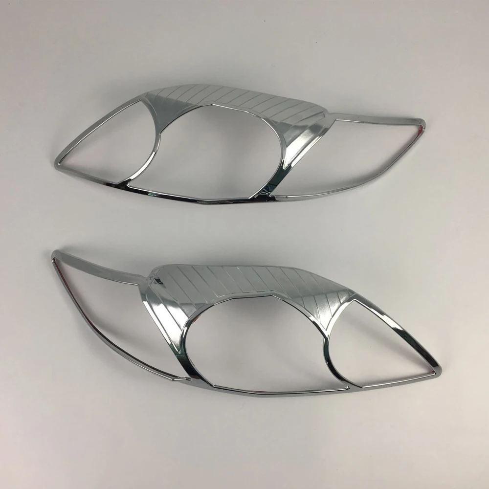 Car Front Head Light Lamp Frame Stick ABS Chrome Cover Trim Stick Frame For Toyota Corolla Altis 2008 2009 2010 2011 2012 2013