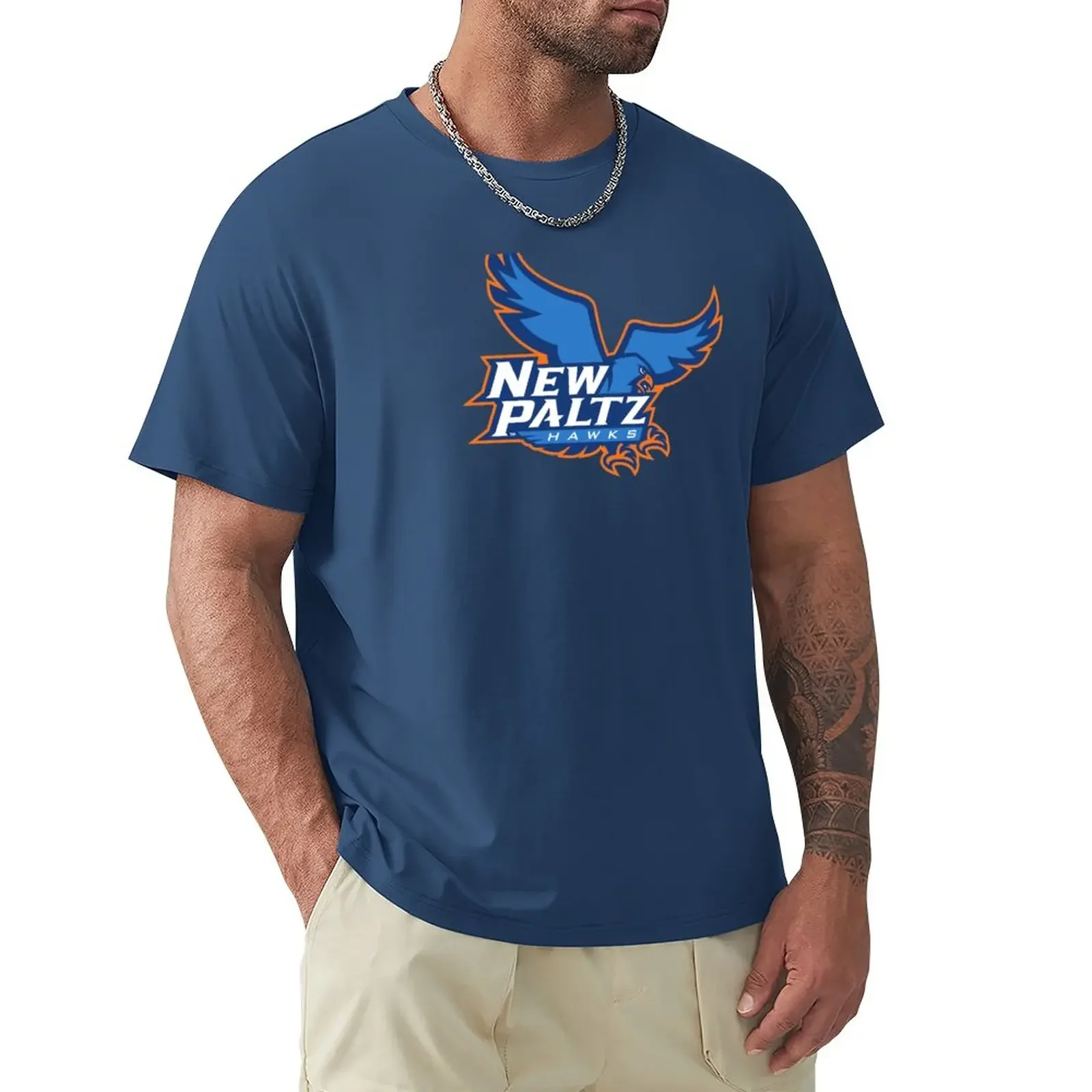 Camiseta de entrenamiento vintage para hombre, camisa de secado rápido de Paltz hawks, SUNY, nueva