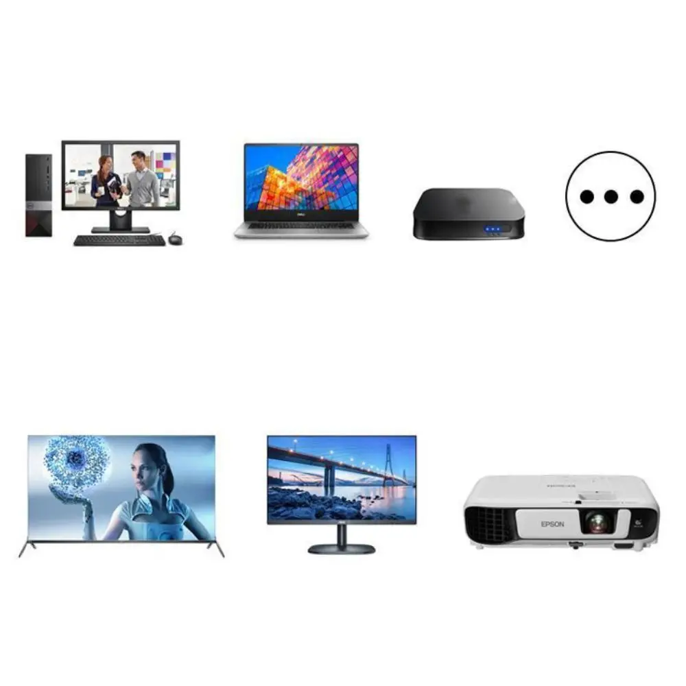 Connecting DP TO VGA Cable Extension Cable 24+1 Pin DisplayPort to VGA Adapter DP To DVI 1080P Conversion HD Video Cable