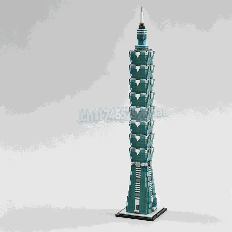 2327PCS Modern Asian Skyscraper Building Blocks 1 800 Scale Tower Architecture Model DIY Assembly Collection Display Gifts Toy