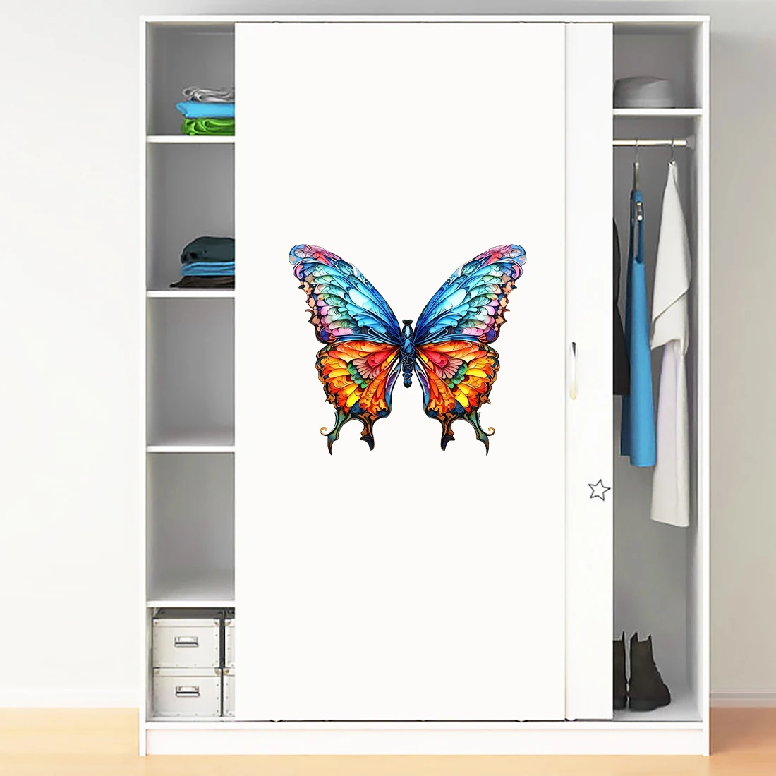 Three Ratels QA13 Colorful Butterfly Luggage Mobile Phone Decal  Waterproof Car sticker Home decoration Wall stickers