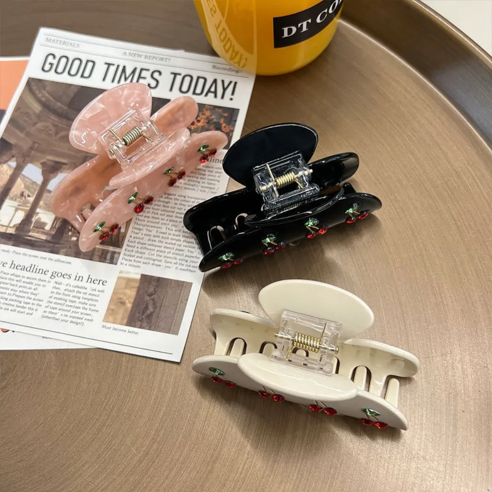 دبوس شعر ذيل حصان حلو ، مجوهرات شعر ، مشبك شعر ، غطاء رأس ، كرز ، قرش ، أغطية رأس ، جودة عالية