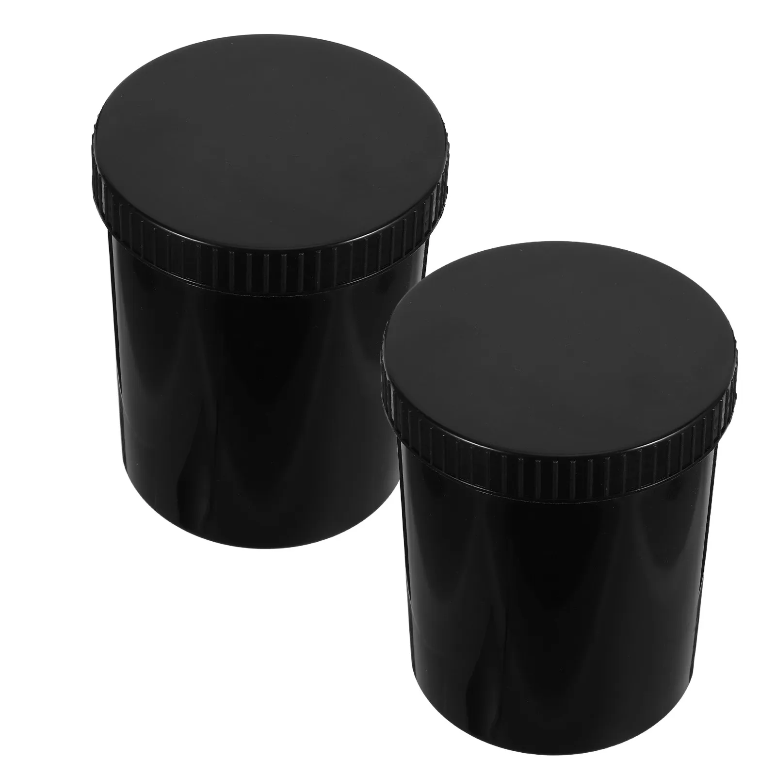 2Pcs Plastic Paint Storage Container Bucket Wide Neck Leak-proof Lid Easy Transfer Pigment Ink Watercolor