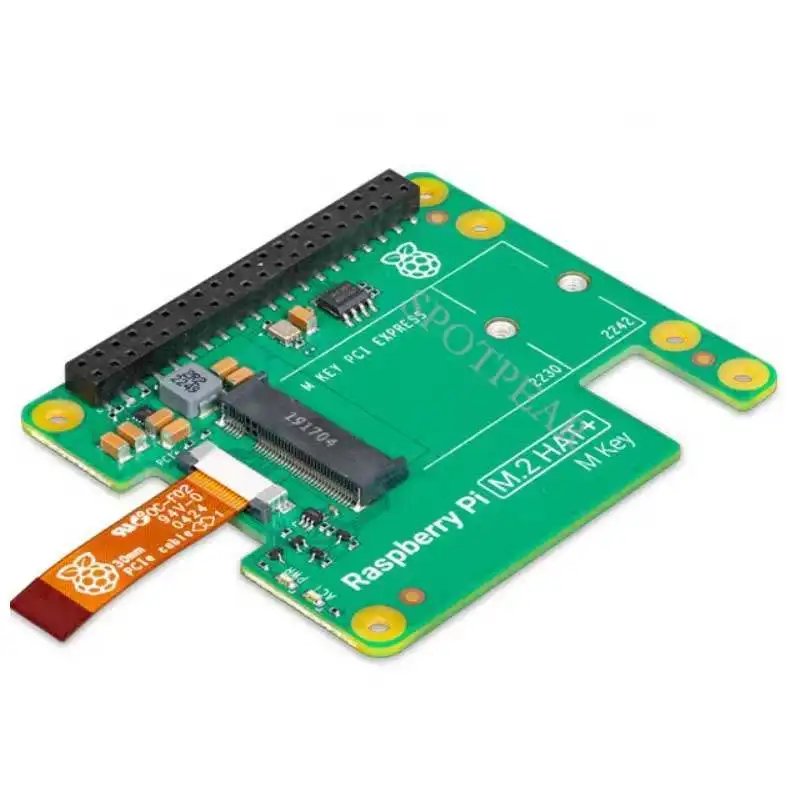Официальный оригинальный комплект Raspberry Pi 5 AI Kit PCIE M.2 HAT+ Hailo8l 13/26Tops
