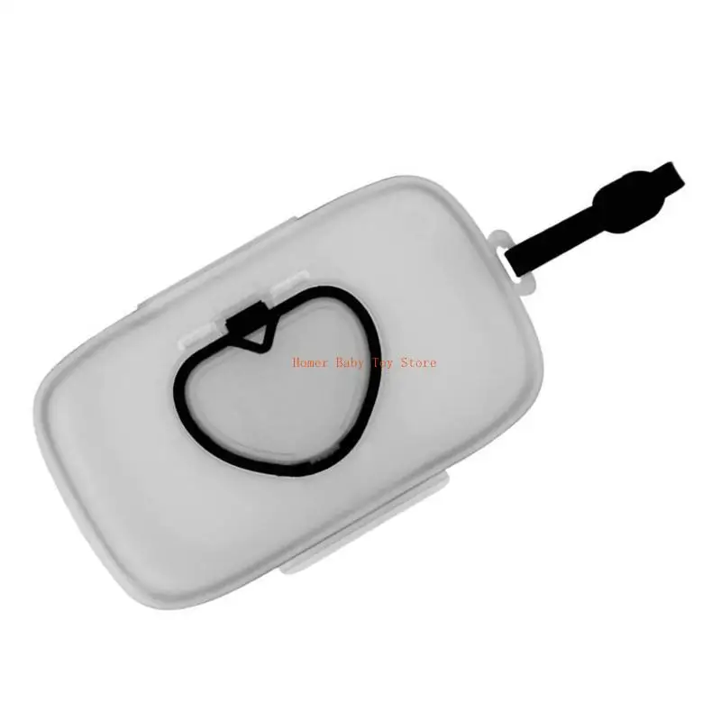 J0PF Держатель для детских салфеток с ручной веревкой, многоразовый контейнер для влажных салфеток для подгузников, ящик для для