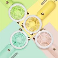 Portable Fan Usb Rechargeable Mini Fan Traveling And Shopping Hand Fan Strong Wind Pocket Air Cooler with LED Night Light