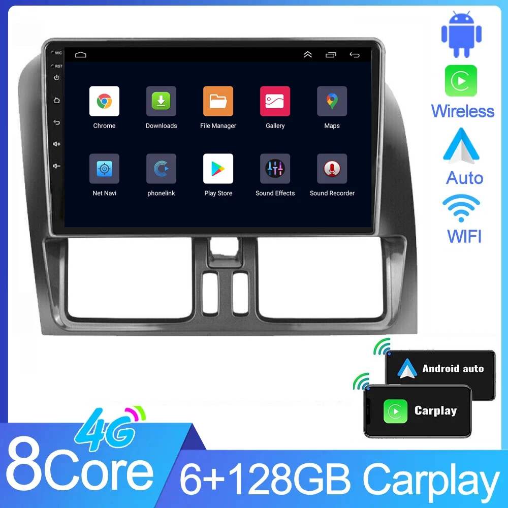 

8G+256GB Android 14.0 Car Radio For Volvo XC60 2009 2010 - 2017 Stereo Multimedia Player GPS Navigation FM Carplay No 2 Din DVD