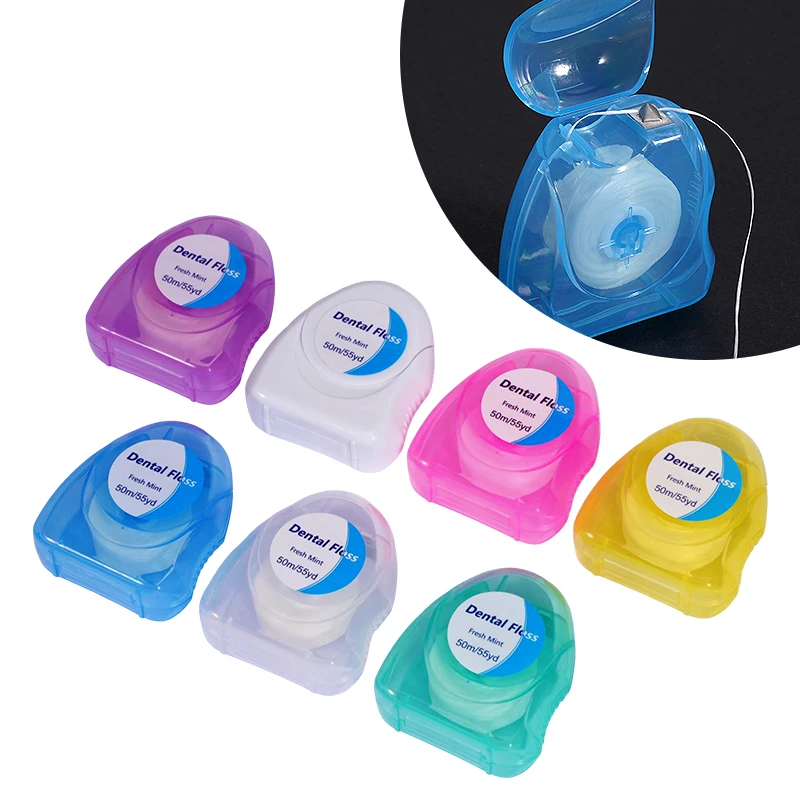 6pcs/3pcs Mint Dental Floss Roll Cleaning Oral Tools Dental Floss Stick Adult Home Set for Cleaning Between Teeth Gaps