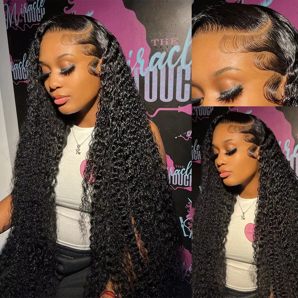 13X4 13X6 Water Wave Hd Transparent Lace Front Wigs Deep Wave Lace