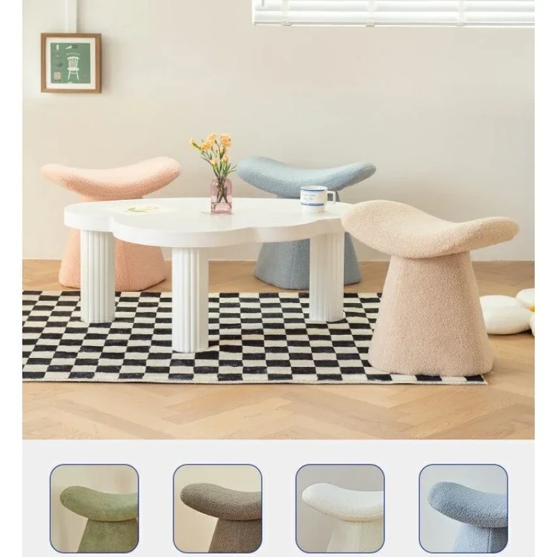 

Nordic Low Stools Household Living Room Furniture Small Stool Bedroom Makeup Stool Entrance Porch Shoes Changing Ottomans wood