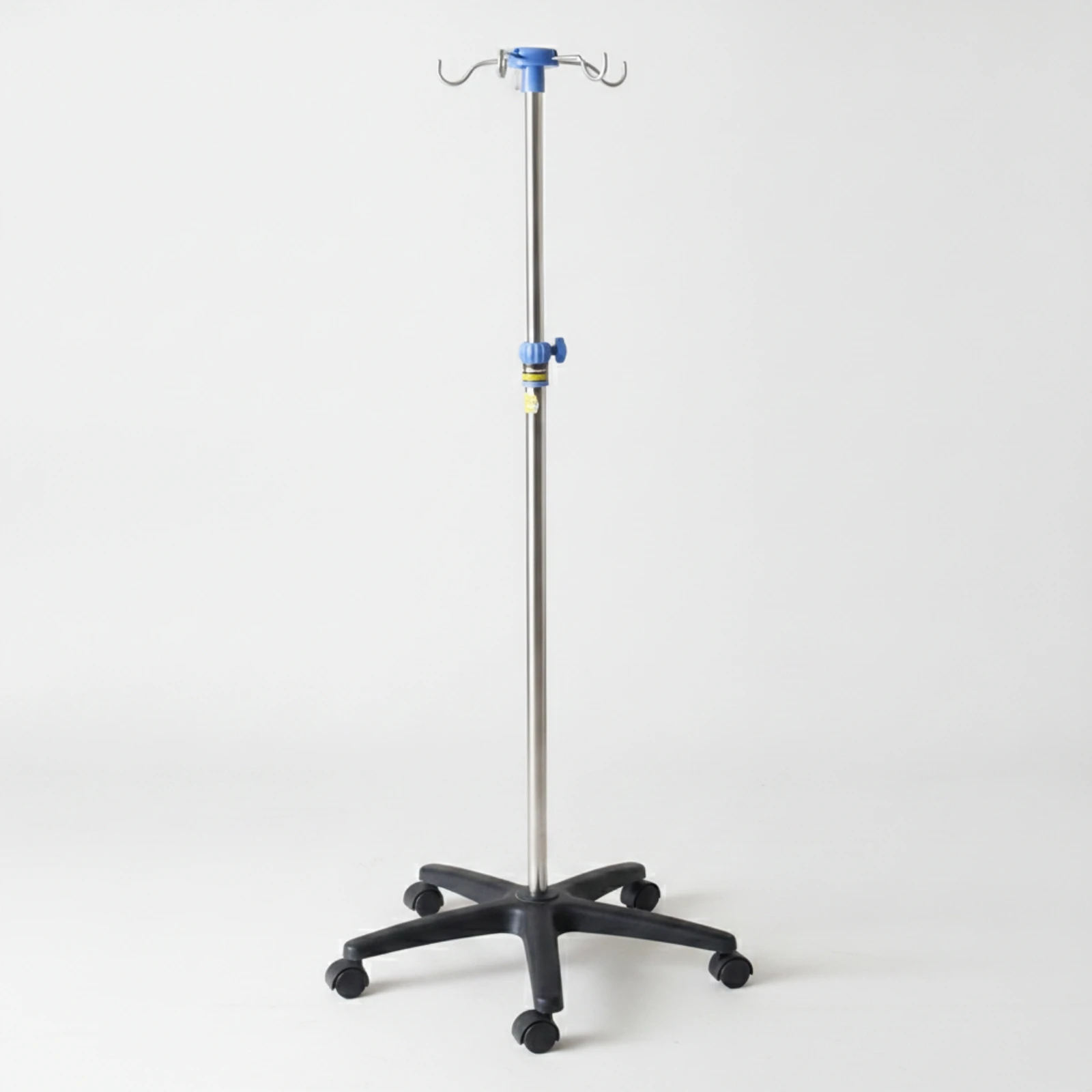 IV Stand with Wheels Easy to Move Rolling Infusion Stand Telescoping IV Pole Stable Medical Equipment Portable for Nurses