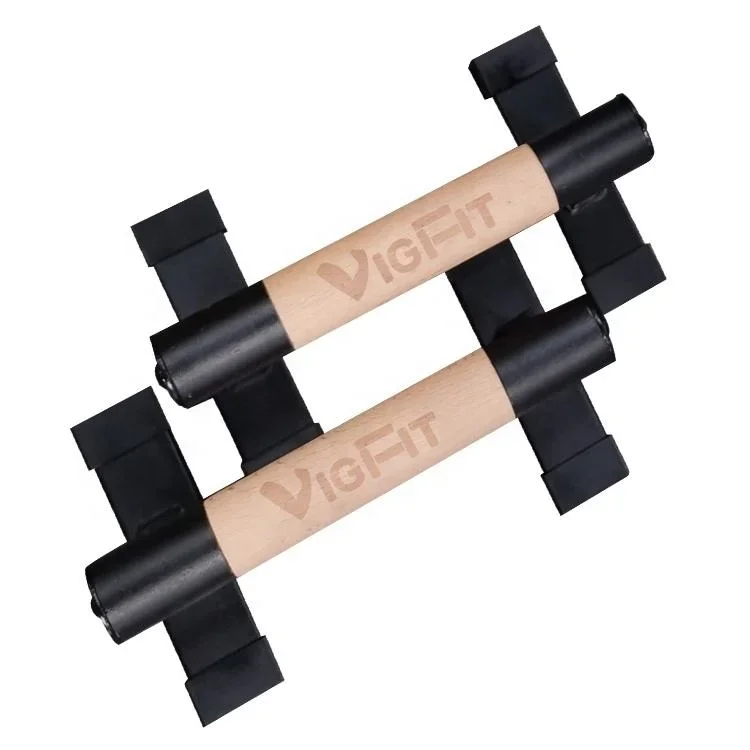 Wood Anti-slip  Push Up Bars Parallettes Bars Handstand Bars For Calisthenics Fitness Floor Workouts