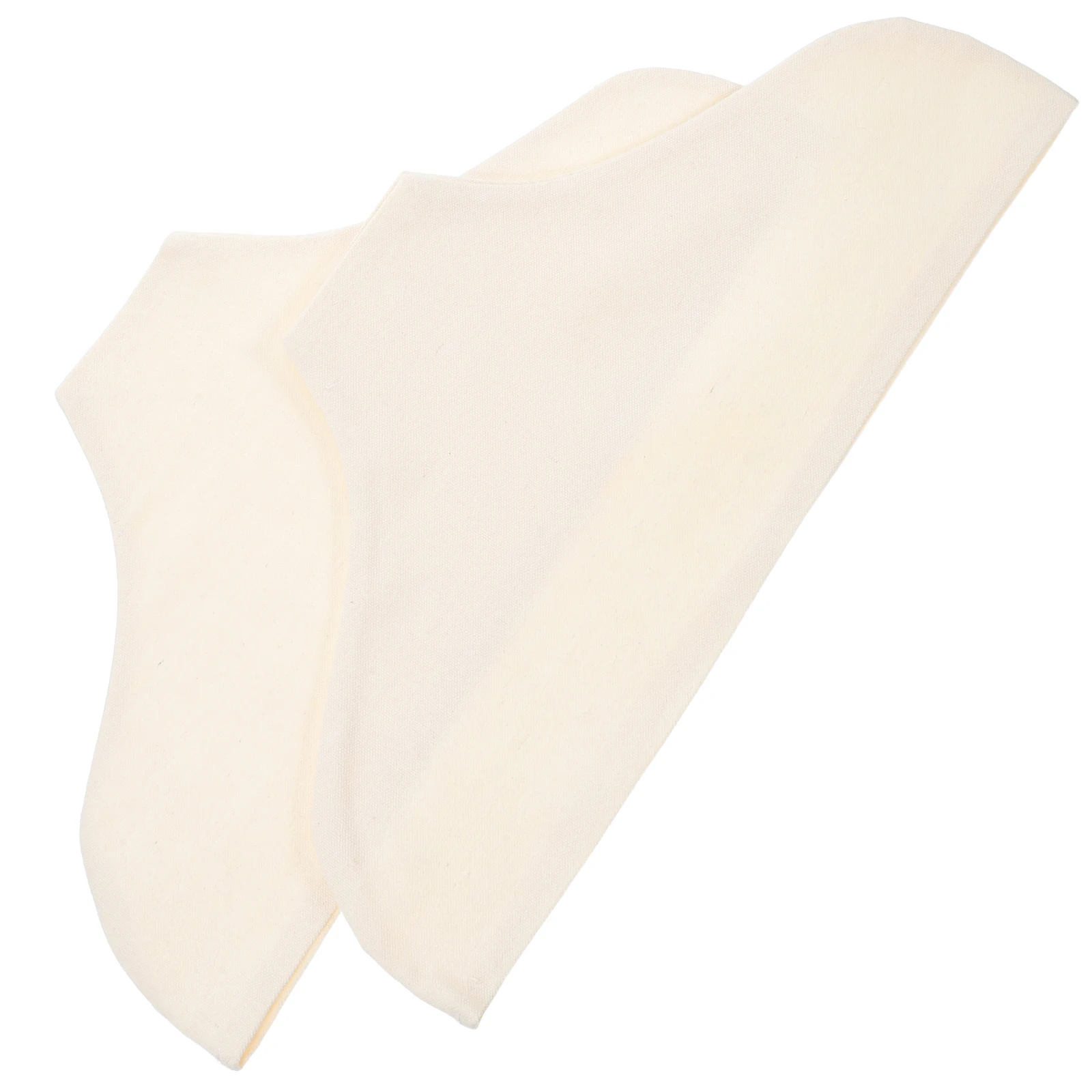 

2Pcs Hangers Cotton Linen Cover Antislip Dustproof Wooden Structure Suit Shoulder Covers Closet Storage Clothes