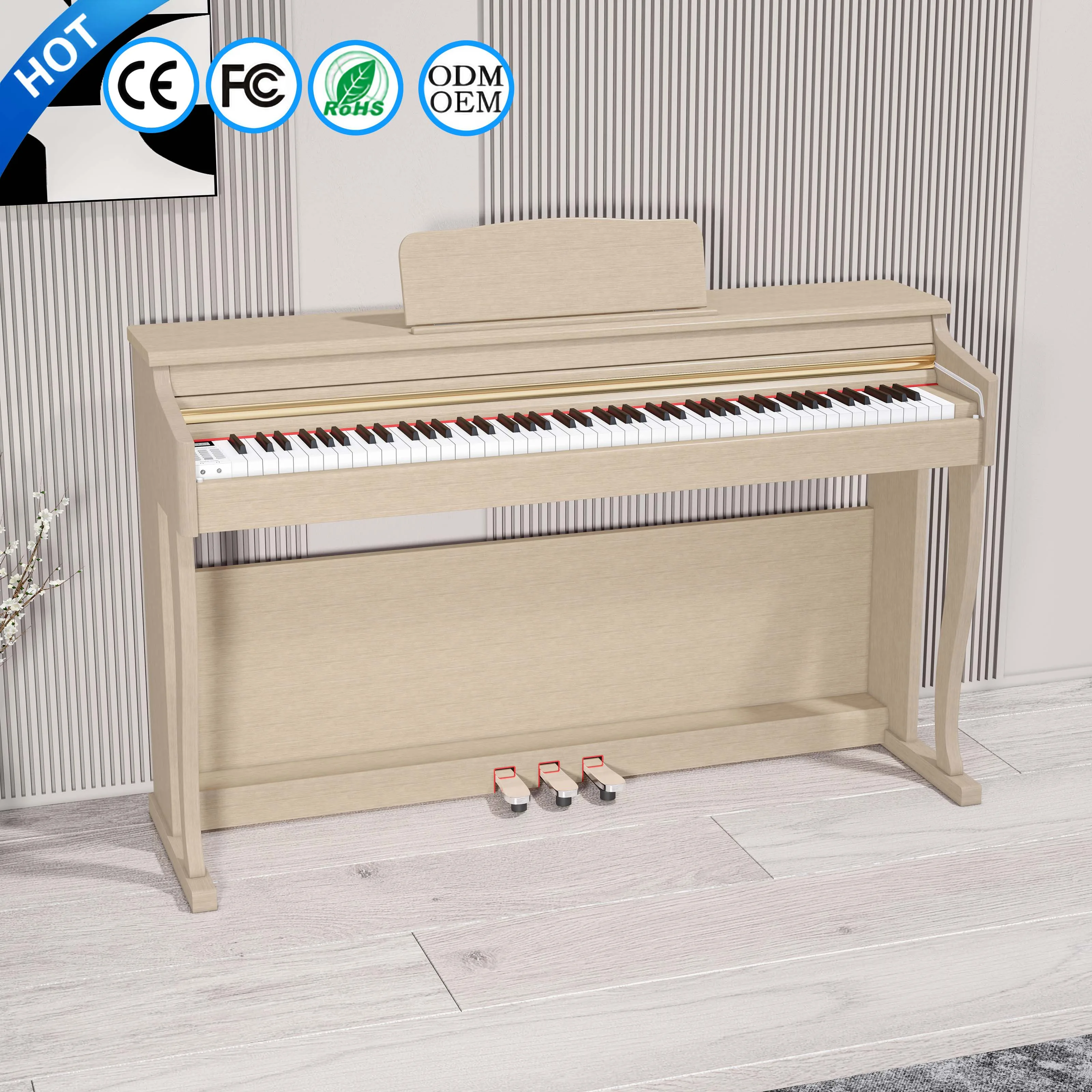 BLANTH Keyboard Piano Digital 88 Key Piano Electronic Portable Piano Keyboard