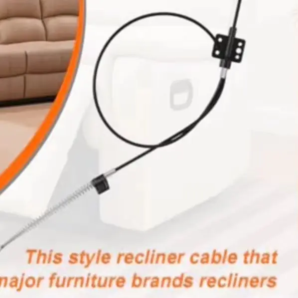 44.5 Inch Recliner Release Cable With D Ring Style Handle For Sofa Chair Mechanism For Quick And Effortless Recline