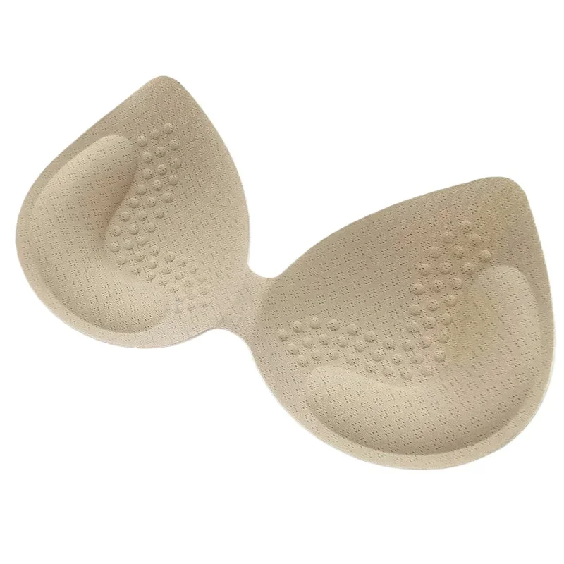 10PCS Thickened Latex Cotton One-piece Breast Pad Nylon One Piece Bra Underwear Breast Pad L