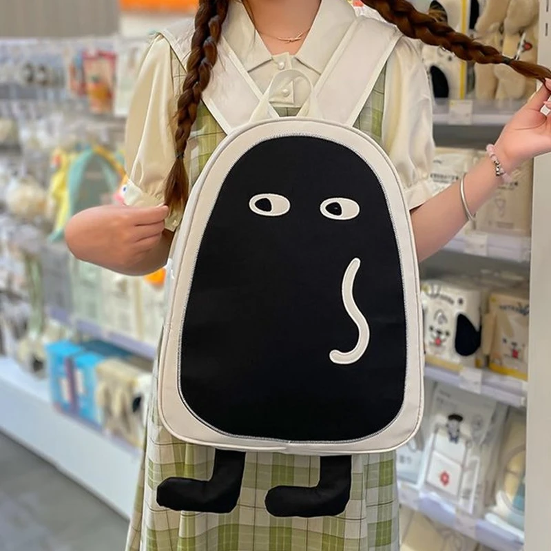 Korean Style Polka Dot Plaid Lightweight Backpack for Middle And High School Girls Sweet Cool Style with Multiple Compartments
