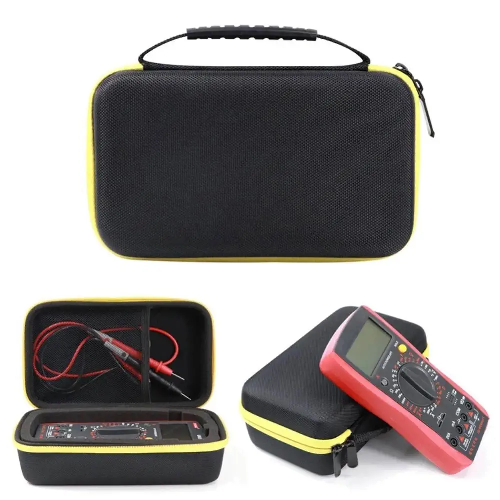 

Pocket Waterproof Multimeter Storage Bag Large Capacity Hard Case Tool Box with Mesh Pocket Shockproof Tool Organizer Tool Kit