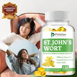 St. John's Wort Supplement - Helps Balance The Body, Improve Low Mood and Manage Anxiety Caused By Stress