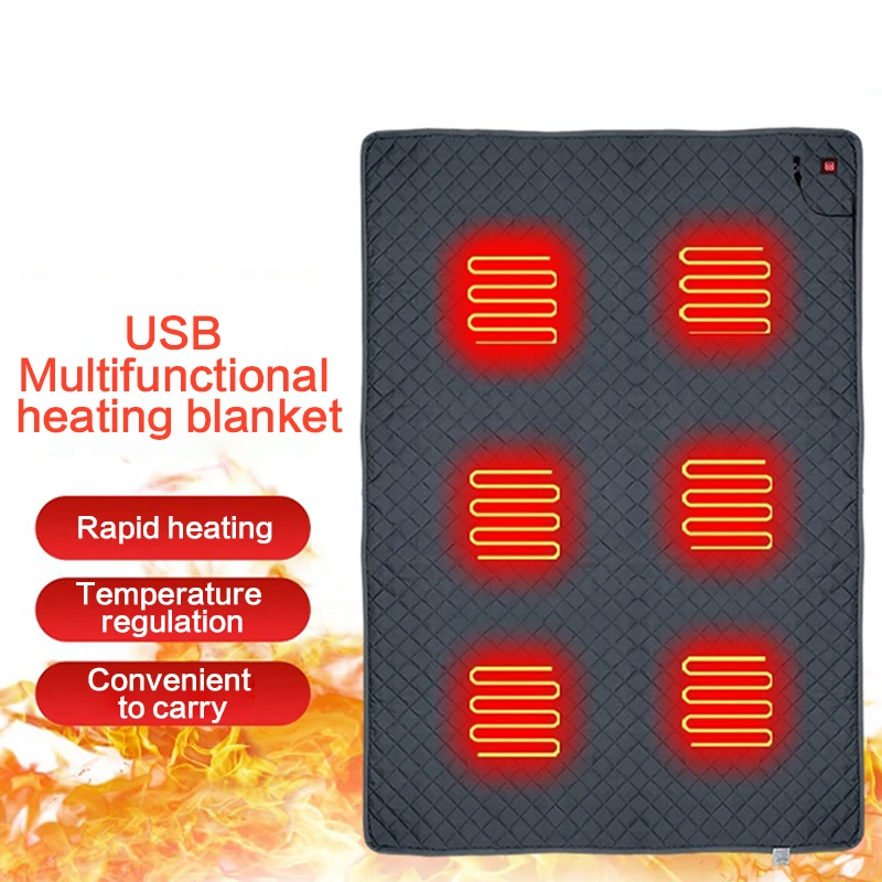 

Camping Intelligent Multi functional 5V Low Voltage USB Sleeping Bag Heating Pad with 3 Temperature Adjustable Therapy Pads