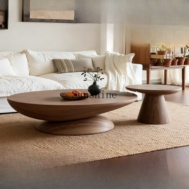Medieval walnut color oval fiberglass tea edge combination