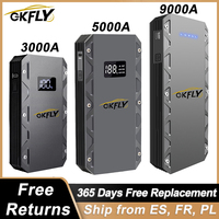 GKFLY Jump Starter Power Bank 3000A/5000A/6000A Portable Car Battery Starter For Car Emergency Booster Starter Starting Device