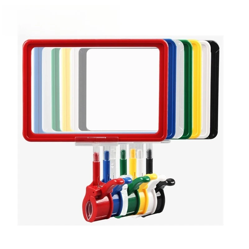 Supermarket Fresh POP Plastic Price Clip Snack Shop Thumb Poster Holder Multi-color Advertisement A4A5 Frame Clip