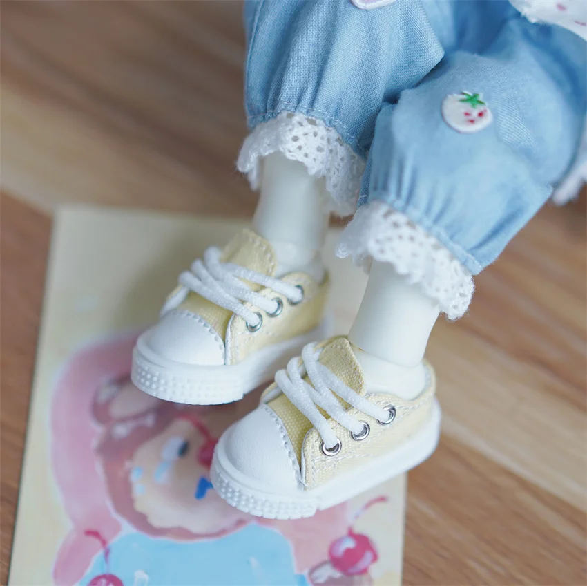 BJD doll shoes msd,1/4,yosd,1/6 doll lace-up canvas shoes BJD doll accessories