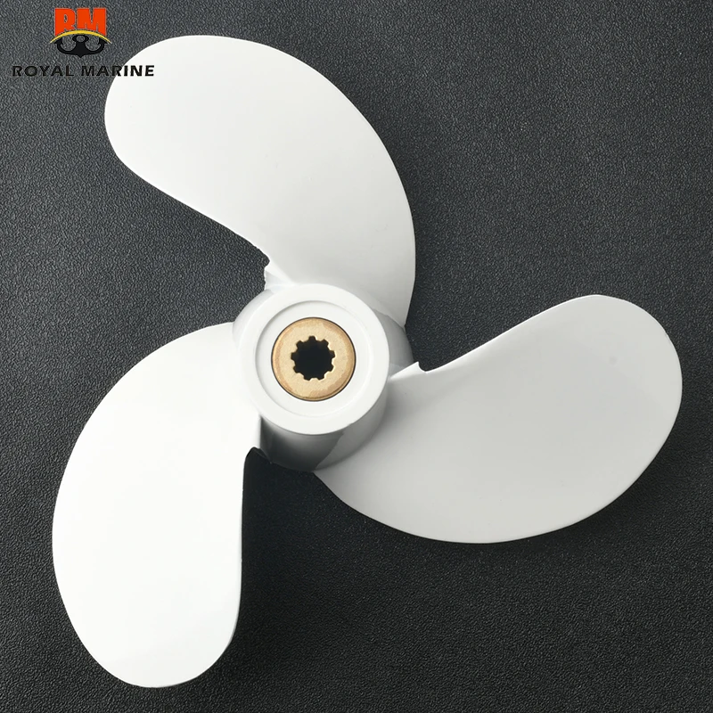 Aluminum Propeller 7 1/4x6-BS F2.5A/3A 7-1/4x6 6L5-45943-01-EL 9 Spline For Yamaha 3HP Outboard Motor 6L5-45943 6L5-45943-00-00