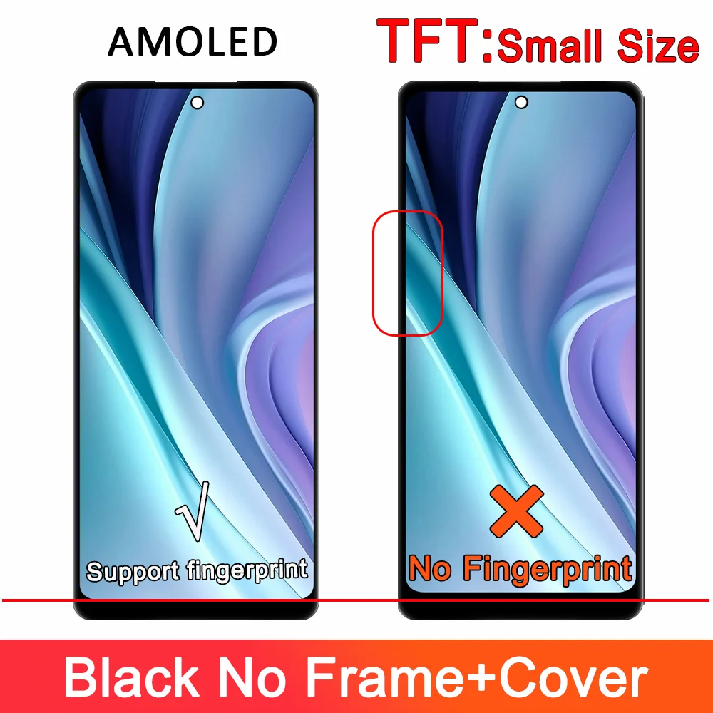 TFT LCD do Samsung Galaxy S20 FE z ramką, LCD do Samsung S20FE G781B G780 Wyświetlacz dotykowy Digitizer Ekran zastępczy