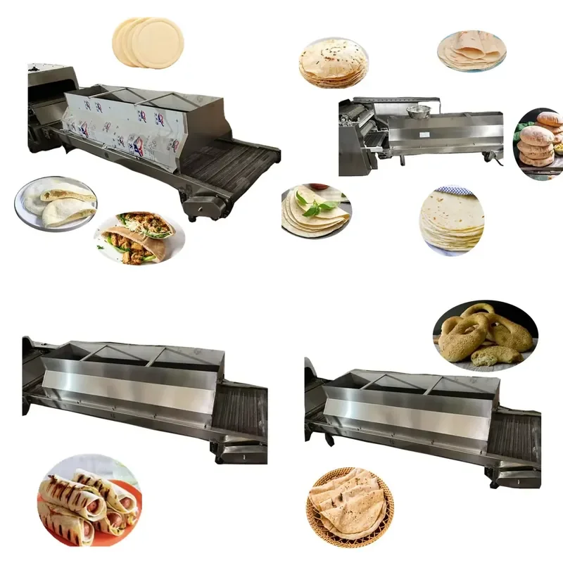 High Efficiency High Productivity Automatic Tortilla Pita Bread Roti Lavash Production Line Machine with 220V Motor Food