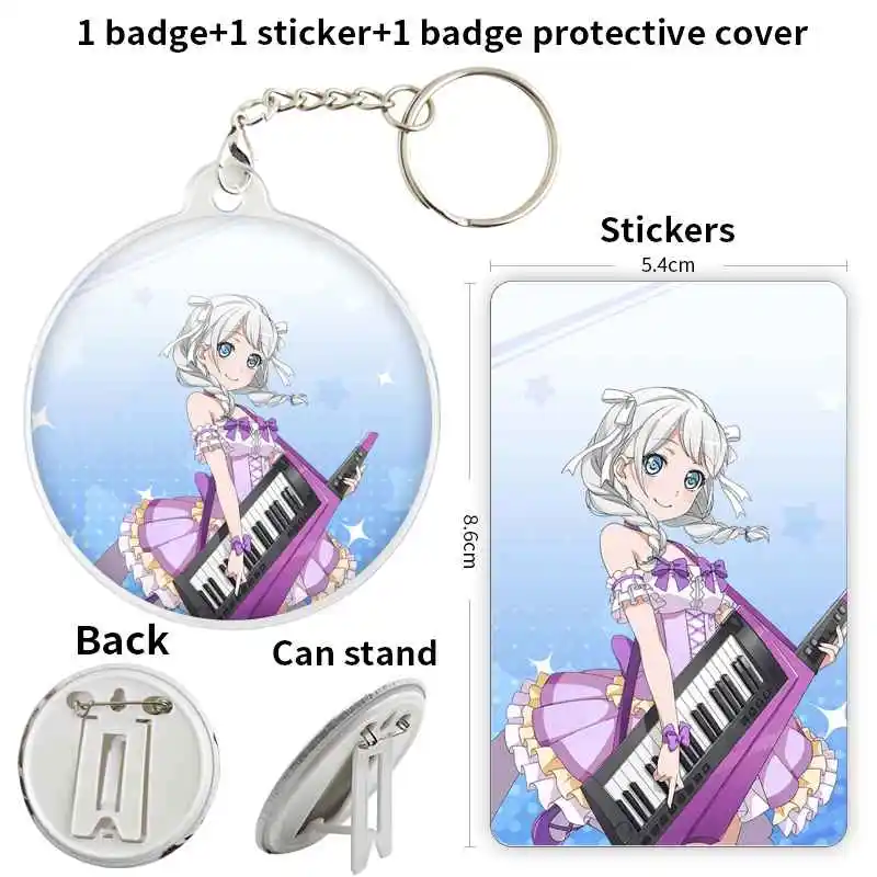 Wakamiya Eve Game Anime Rick Danemark ge Brooch, Anchor Peripharrate Pin, btMetal Insignias, btClothes