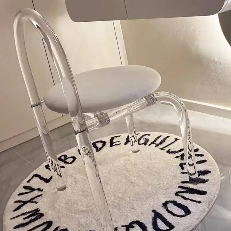 

Kitchen Transparent Modern Relax Dining Chairs Bedroom Design Chair Nordic Makeup Sillas Para Comedor Outdoor Furnitures