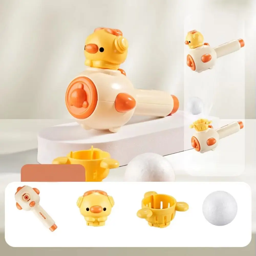 Cartoon Breathing Exerciser Toys Funny 3-in-1 Balloon Launcher Toy Release Floating Blow Pipe Balls Ball Blowing Toys Toddler