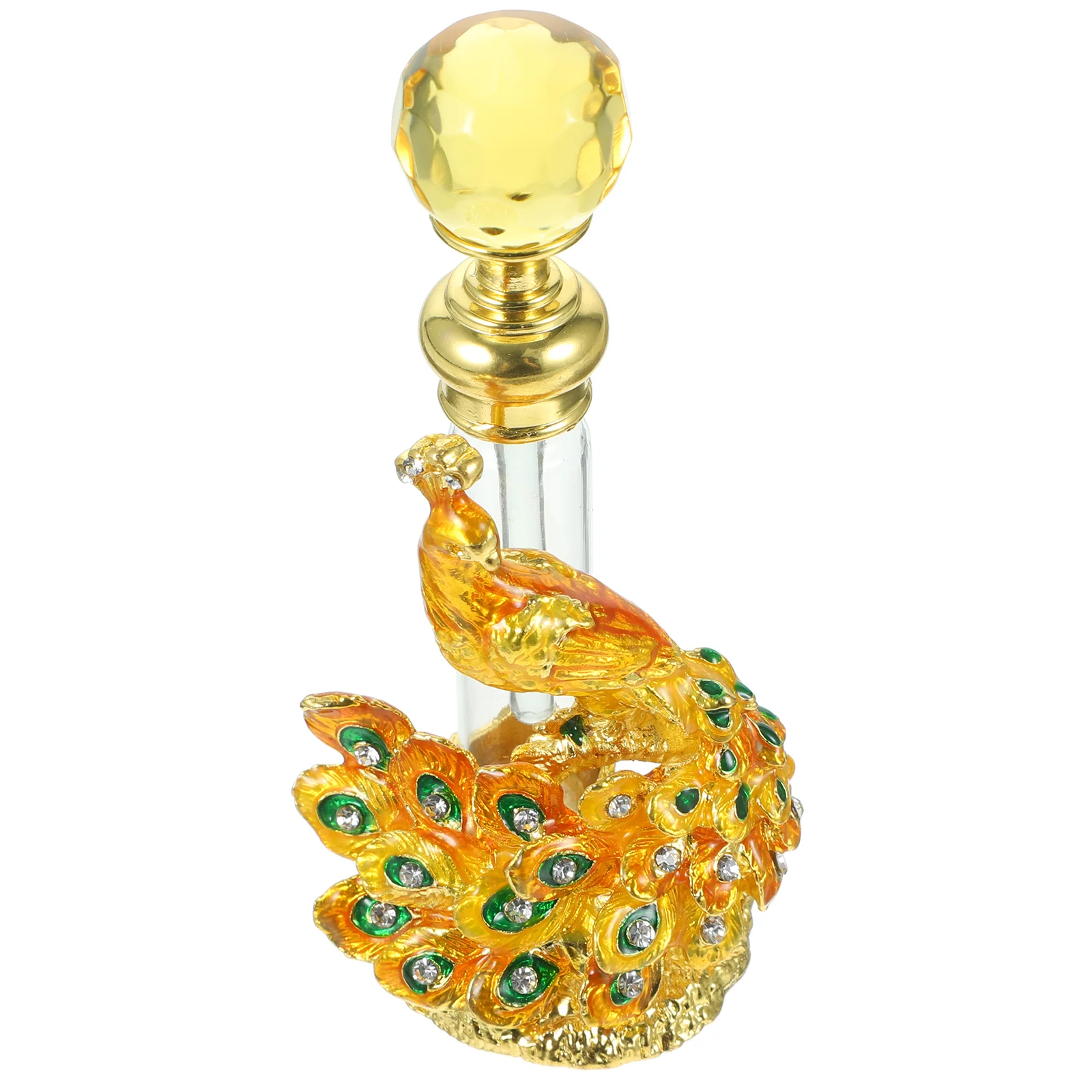 Enamel Perfume Bottle Vintage Scent Water Essential Oil Small Bottles Sample Women Glass Travel