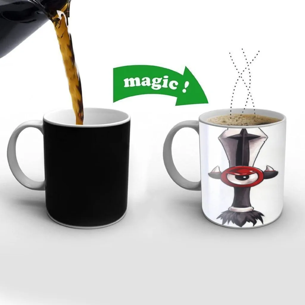 Juego w-wakfu Anime taza que cambia de Color, tazas de café de cerámica, taza de té mágica, el mejor regalo