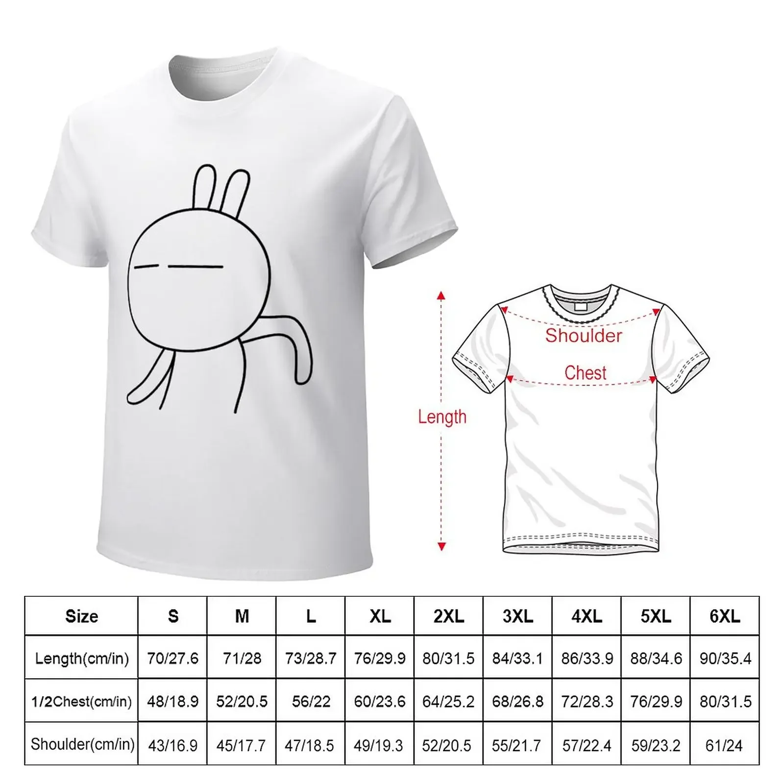 Tuzki 2 - I'm so Happy! T-Shirt Short sleeve tee graphics heavy weight t shirts for men