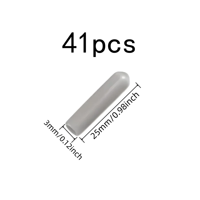 41 pcs Flexible Soft Material Protective End Caps, great for Dishwasher Rack Tips, Universal Fit Design