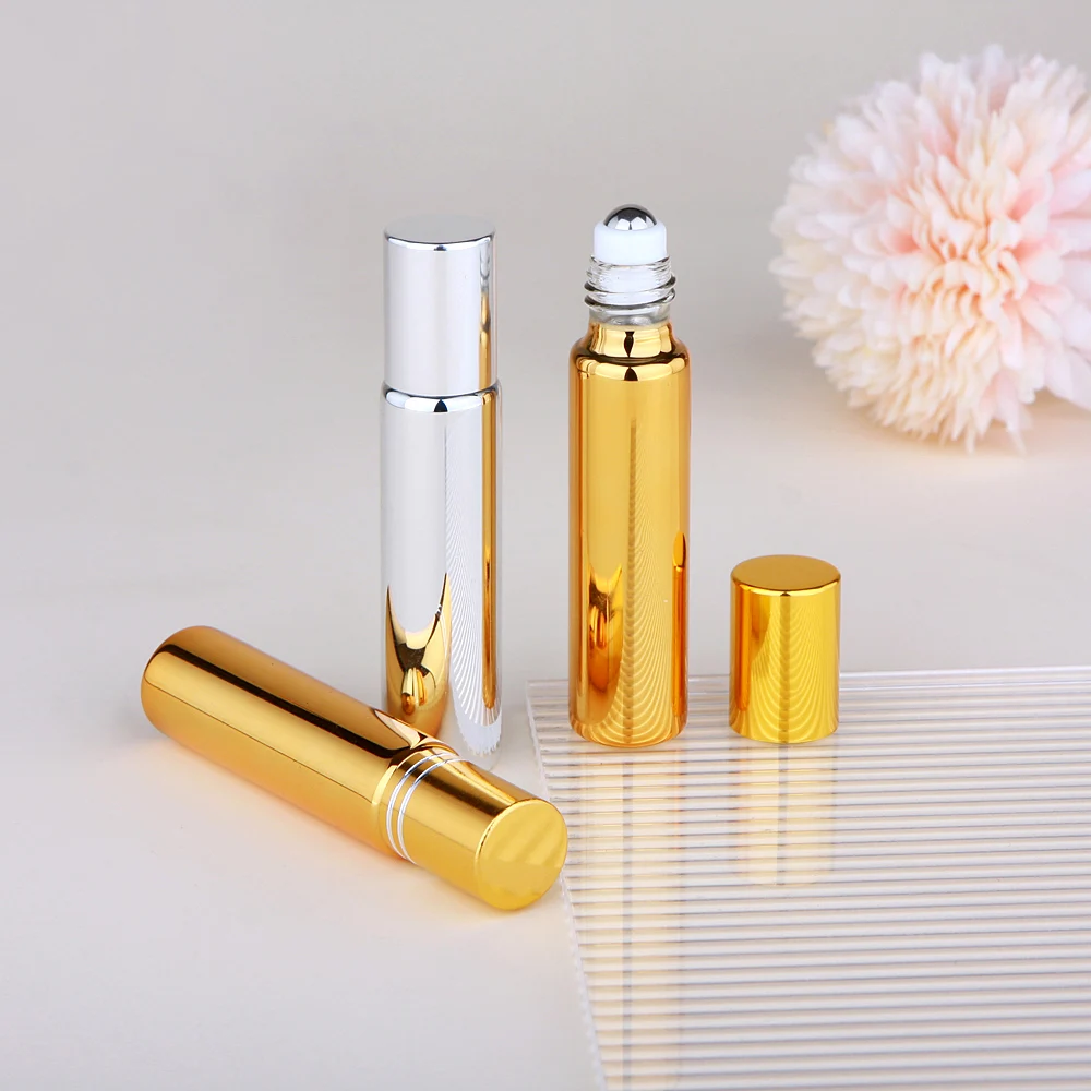 20/30/50/100Pcs 10ml Essential Oil Bottle Perfume UV Glass Refillable Perfume Bottle Small sample