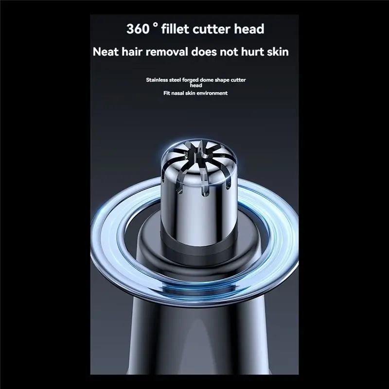 ASWUT-Electric Nose Hair Trimmer Automatic Washable Trimmer Efficient And Safe, Compact Design For Travel B